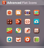 Vector flat UI icons