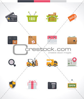 Vector e-commerce icon set