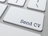 White Keyboard with Send CV Button.