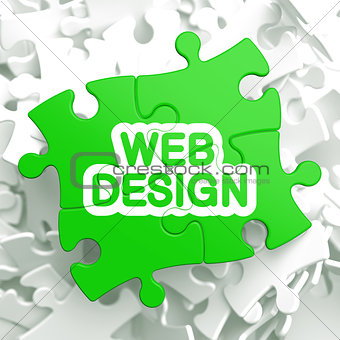 Web Design. Puzzle Concept.