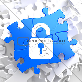 Puzzle Pieces: Security Concept.