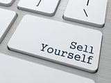 White Keyboard with Sell Yourself Button.