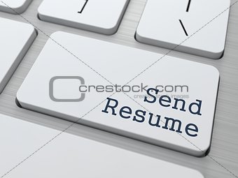 White Keyboard with Send Resume Button.