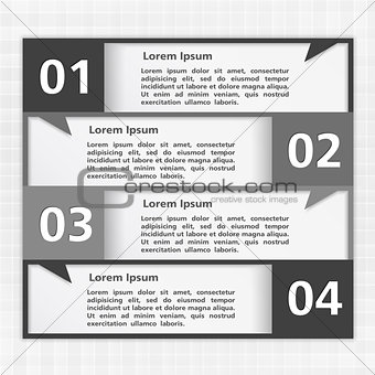 Design template with four elements