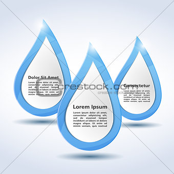 Water Drops with Text