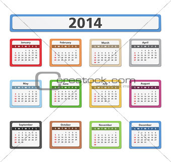 Paper 2014 Calendar