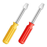 Yellow and red screwdrivers