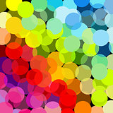 Abstract rainbow made of circles