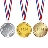 Set of 2014 medals