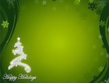 image of a nice green happy holidays background