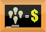 good ideas make money concept illustration design