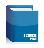 business plan agenda book illustration design on white backgroun