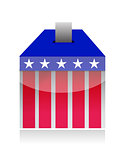 vote poll ballot box for united states election