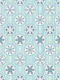  paterm with abstract snowflakes