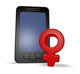 female smart phone