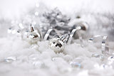 Silver christmas decorations