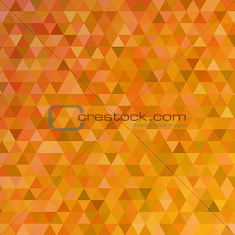 Orange triangles abstract background