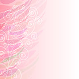 Pure Abstract pink floral background pattern left