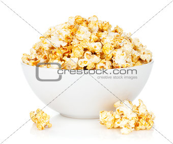 Bowl with popcorn
