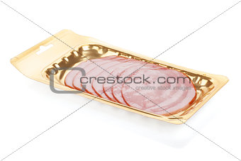 Sliced meat packaging