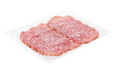 Sliced salami packaging