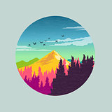 Colourful Countryside Vector