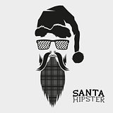 Santa Hipster Vector