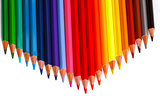 Many colored pencils
