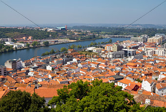 Coimbra city and river Mondego