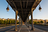 Bir-Hakeim Bridge in the Morning, Paris, France