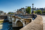 Pont Neuf and Cite Island in Paris, France
