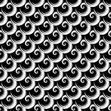 Seamless texture. Pattern with spiral elements.