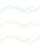 Banners with abstract waves