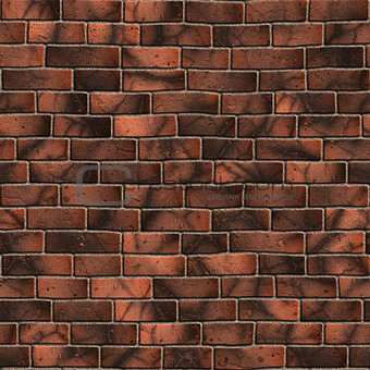 Brown Brick Wall. Seamless Tileable Texture.
