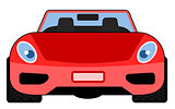 Red Car Front View