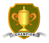Championship Cup with Champion