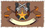 Colt 45 and Horseshoe Emblem