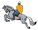 Crusader on Horse