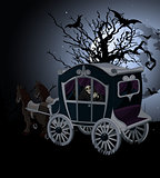 Halloween Carriage background