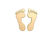 golden feet symbol