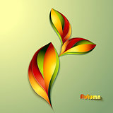 Abstract autumn background with leaves