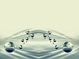 The metamorphosis of a drop of water