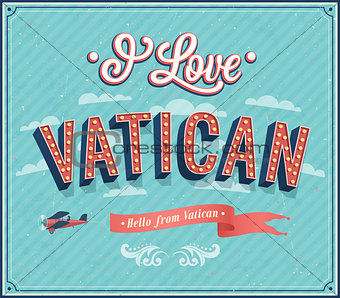 Vintage greeting card from Vatican - Vatican.
