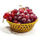 Bunch of grapes in the basket