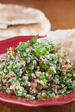 Tabbouleh with pita bread