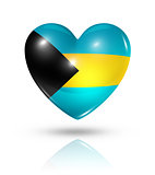 Love Bahamas, heart flag icon