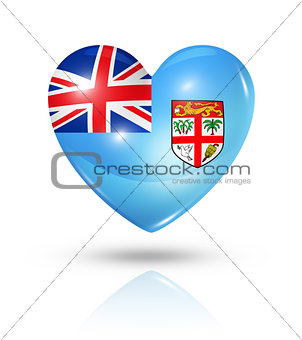Love Fiji, heart flag icon