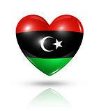 Love Libya, heart flag icon