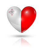 Love Malta, heart flag icon