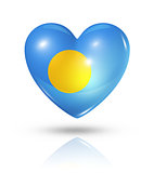 Love Palau, heart flag icon